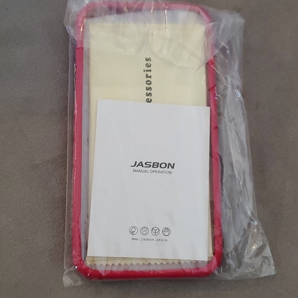 NWOT- iPhone Jasbon Rose Red Silicone case - Picture 4 of 4